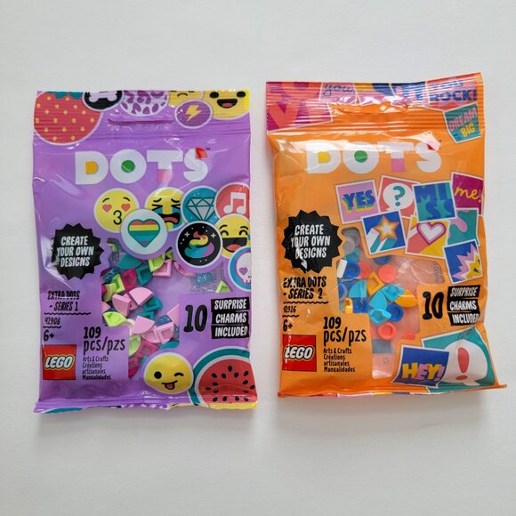 LEGO DOTS Extra DOTS - Series 1 41908 and Series 2 41916 Retired - Picture 1 of 4